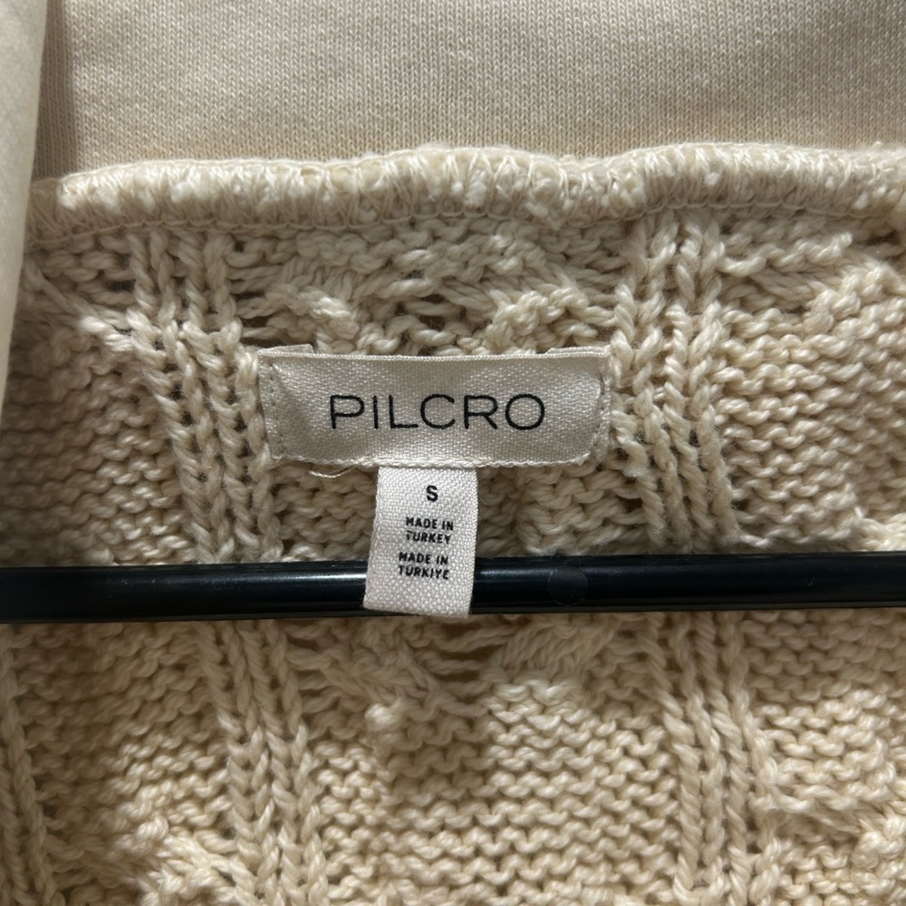 Anthropologie Pilcro Cable Knit Oversized Collar Jumper - Picture 5 of 6